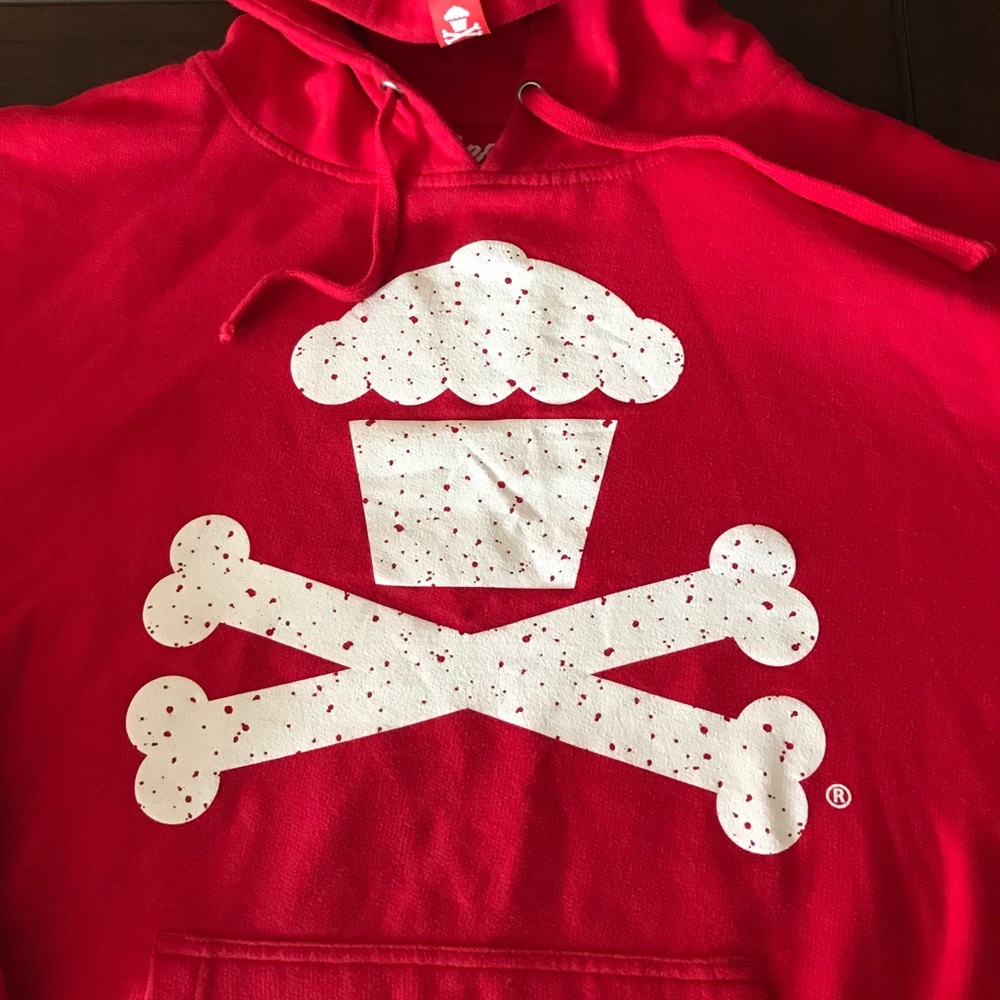 Johnny Cupcakes hoodie hooded sweatshirt L large